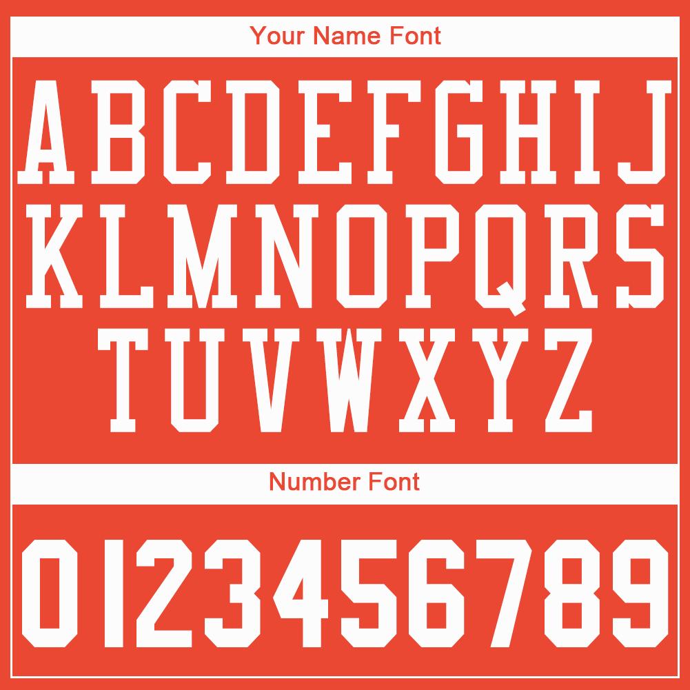 Custom Orange White Round Neck Basketball Jersey - Sky-Custom