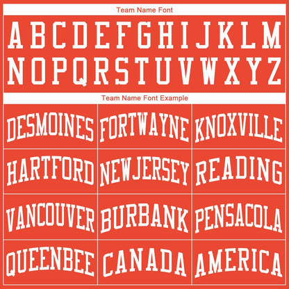 Custom Orange White Round Neck Basketball Jersey - Sky-Custom