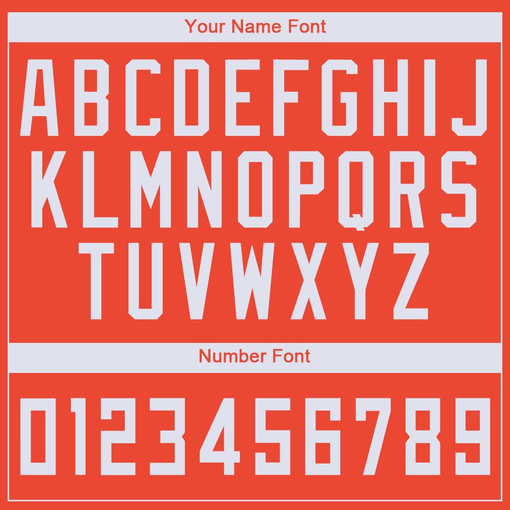 Custom Orange White Round Neck Basketball Jersey - Sky-Custom