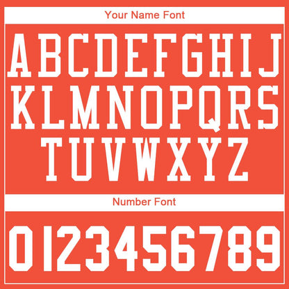 Custom Orange White Round Neck Suit Basketball Jersey - Sky-Custom