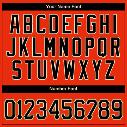 Custom Orange Black-Old Gold Authentic Baseball Jersey - Sky-Custom