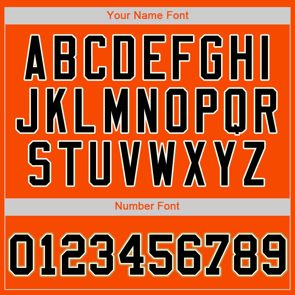 Custom Orange Black-Cream Authentic Baseball Jersey - Sky-Custom