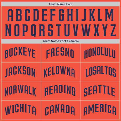 Custom Orange Navy-White Authentic Throwback Basketball Jersey - Sky-Custom