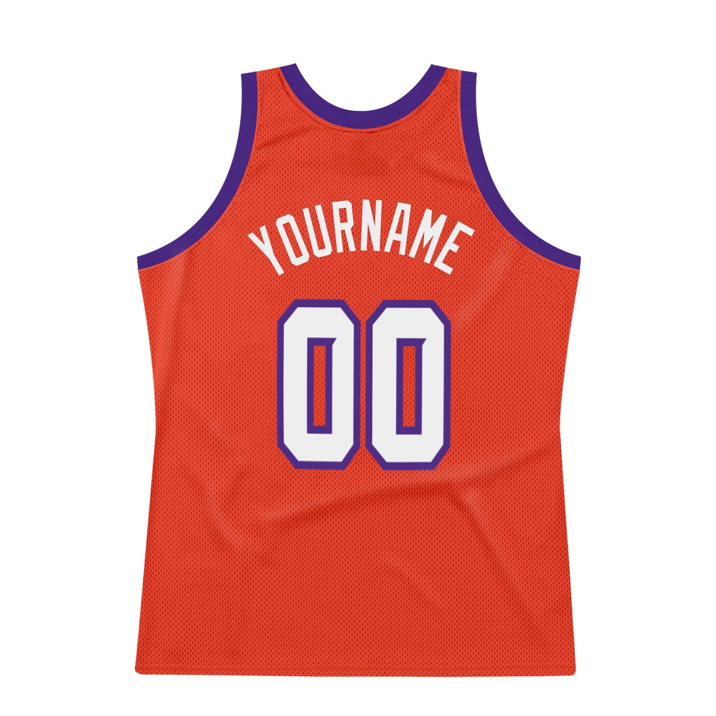 Custom Orange White-Purple Authentic Throwback Basketball Jersey - Sky-Custom