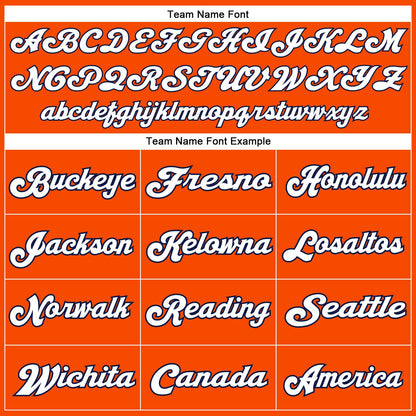 Custom Orange White-Navy Mesh Authentic Throwback Football Jersey - Sky-Custom