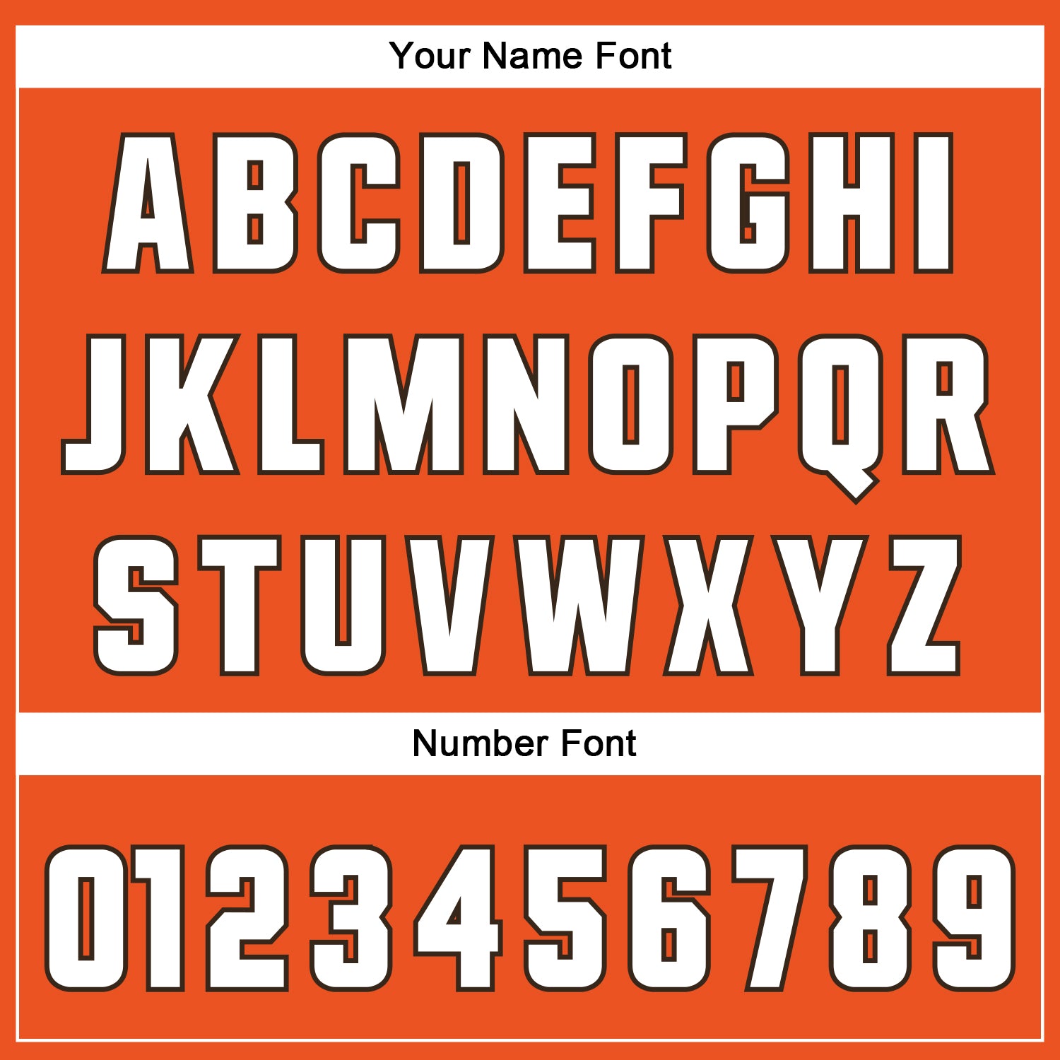 Custom Orange White-Brown Mesh Authentic Throwback Football Jersey - Sky-Custom