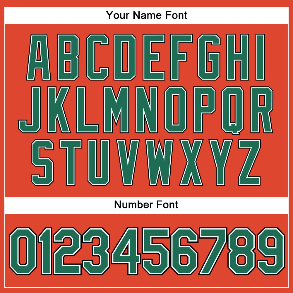 Custom Orange Black Pinstripe Kelly Green-White Authentic Basketball Jersey - Sky-Custom