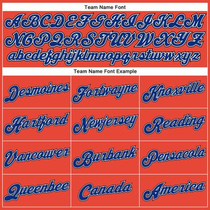 Custom Orange Black Pinstripe Royal-White Authentic Basketball Jersey - Sky-Custom