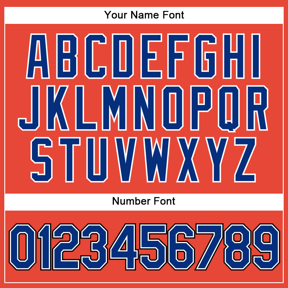 Custom Orange Black Pinstripe Royal-White Authentic Basketball Jersey - Sky-Custom