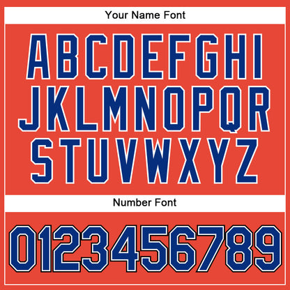 Custom Orange Black Pinstripe Royal-White Authentic Basketball Jersey - Sky-Custom