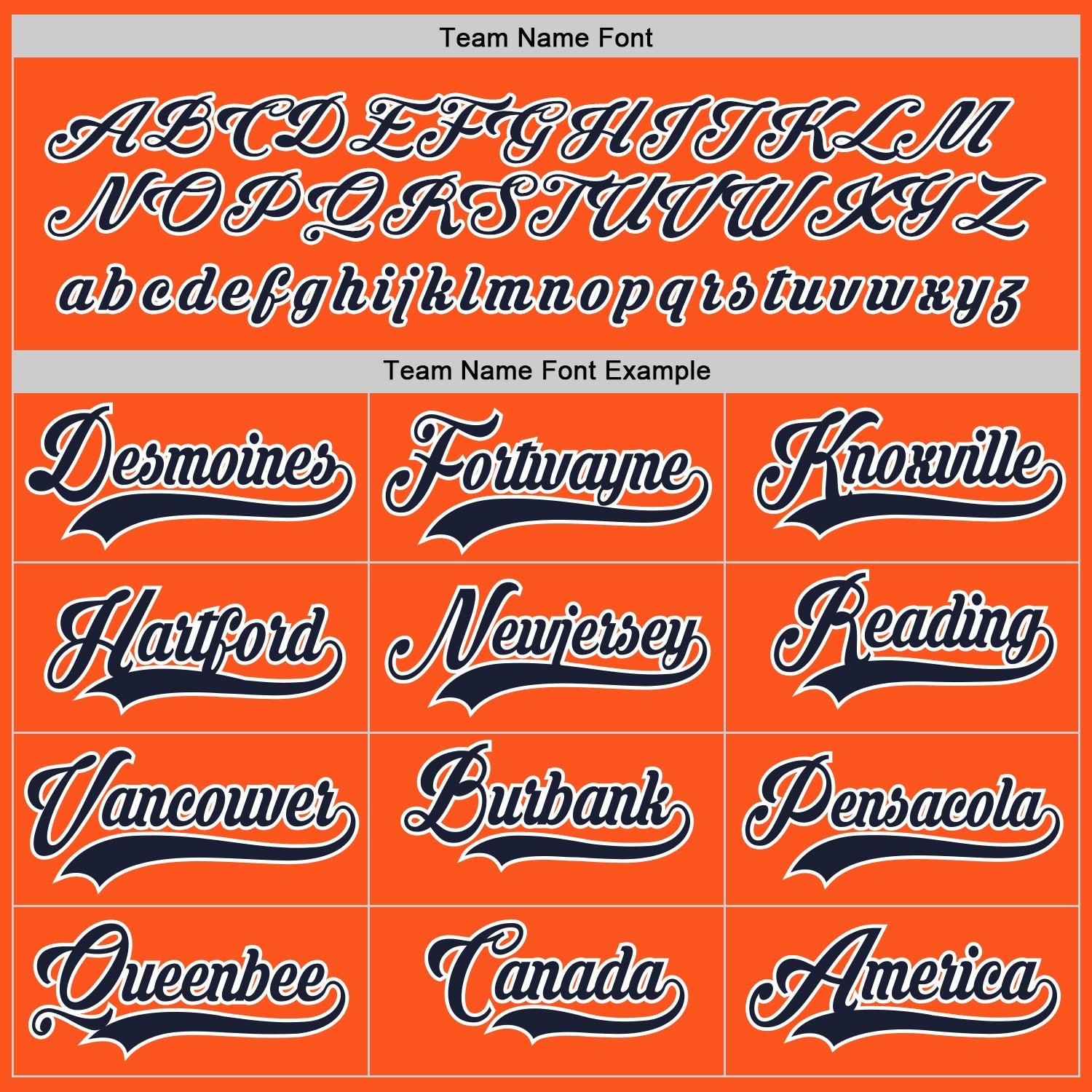 Custom Orange Navy-White Hockey Jersey - Sky-Custom