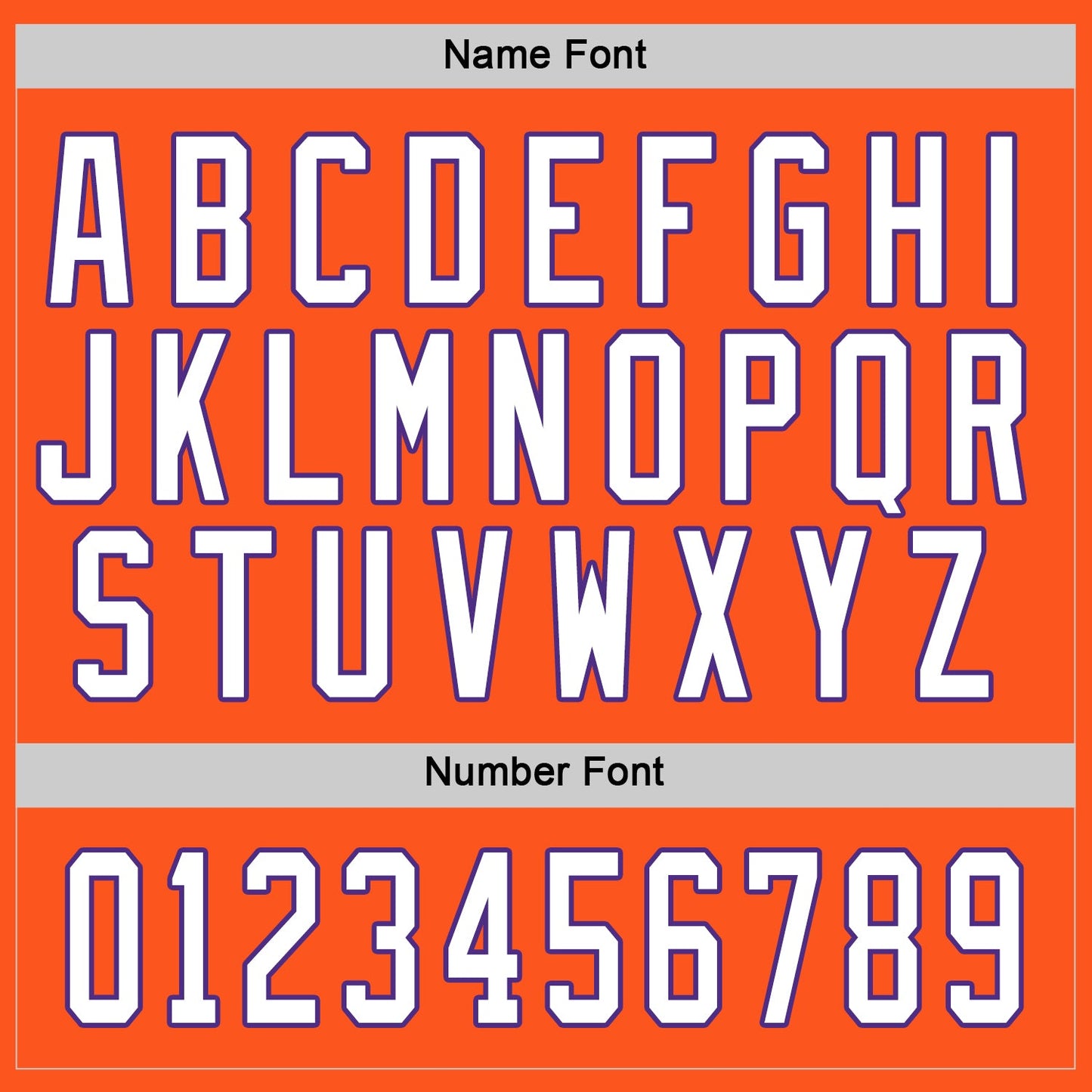 Custom Orange White-Purple Hockey Jersey - Sky-Custom