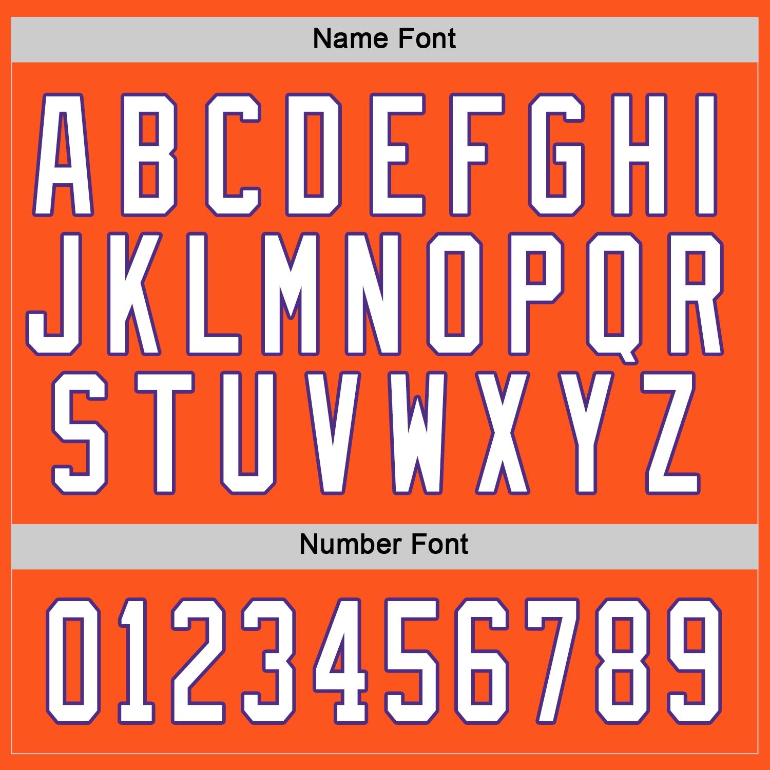 Custom Orange White-Purple Hockey Jersey - Sky-Custom