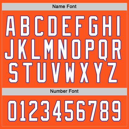 Custom Orange White-Purple Hockey Jersey - Sky-Custom