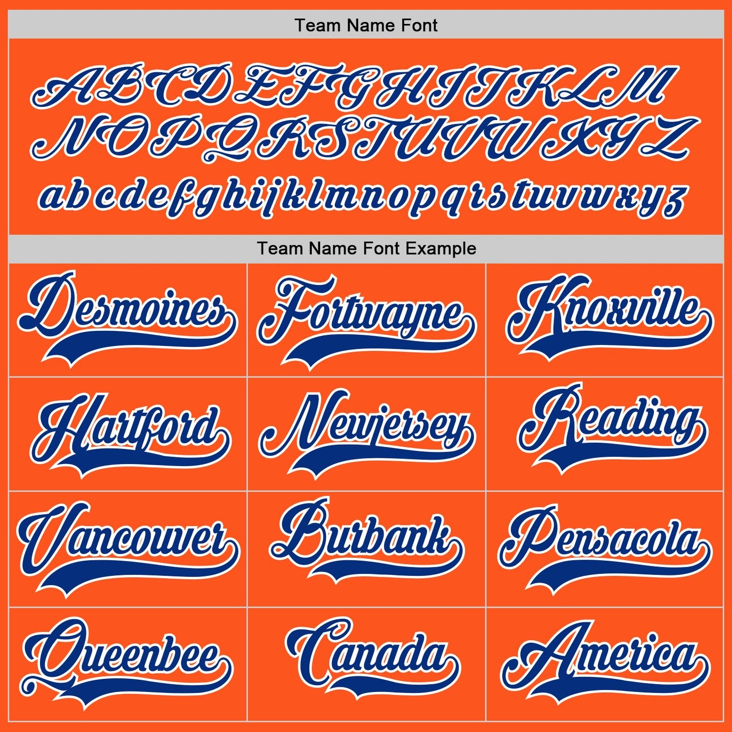 Custom Orange Royal-White Hockey Jersey - Sky-Custom