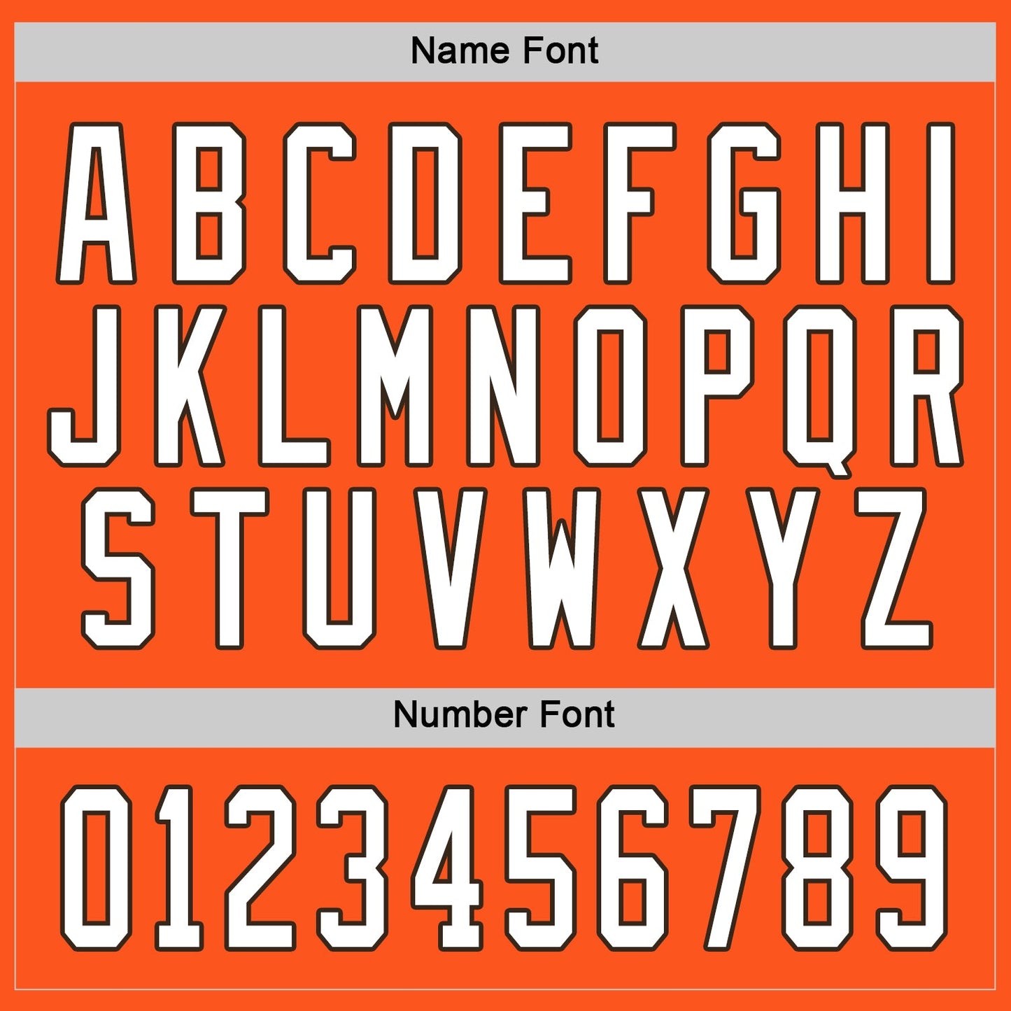 Custom Orange White-Brown Hockey Jersey - Sky-Custom