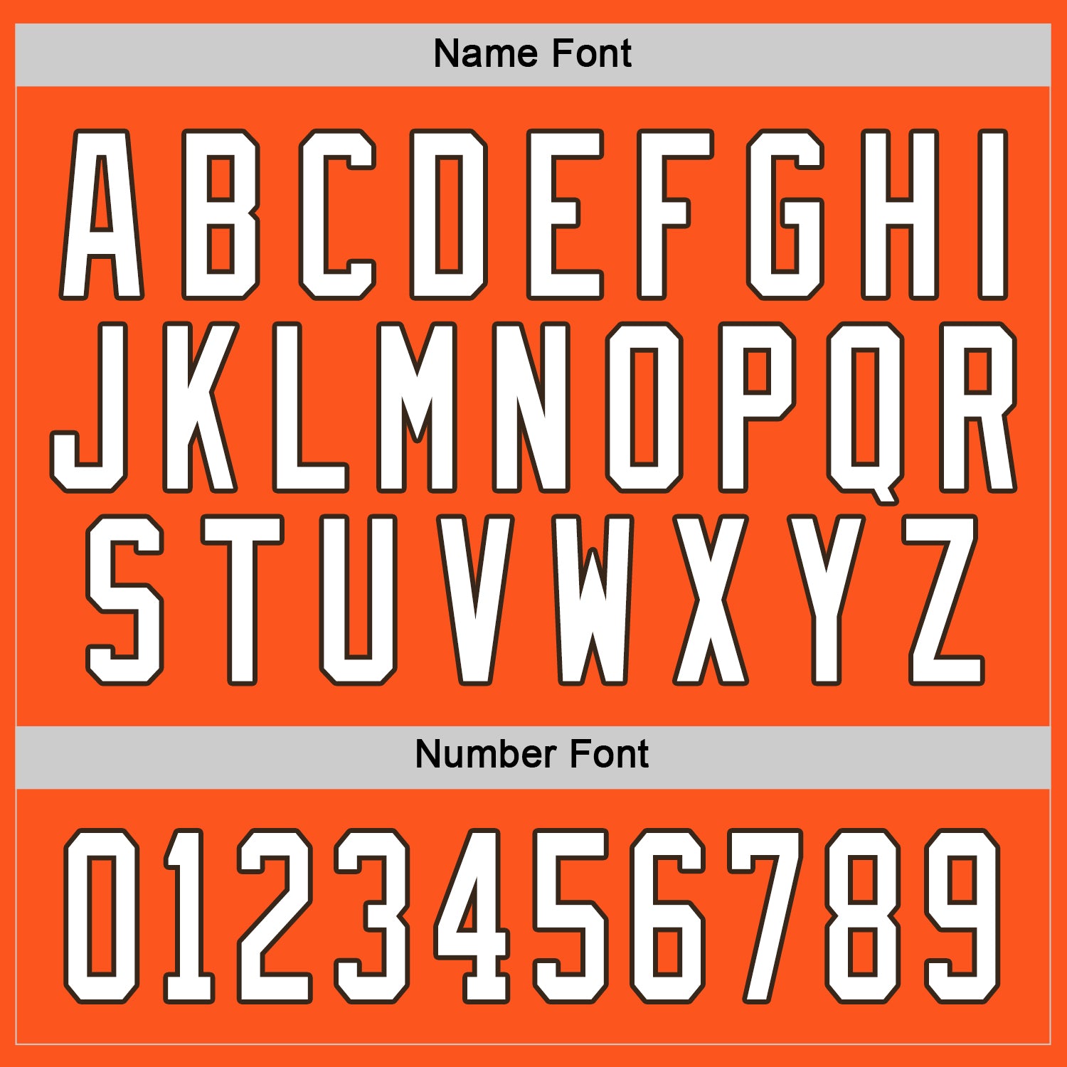 Custom Orange White-Brown Hockey Jersey - Sky-Custom