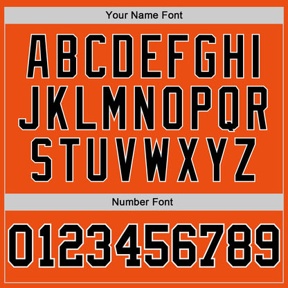 Custom Orange Black-White Authentic Baseball Jersey - Sky-Custom