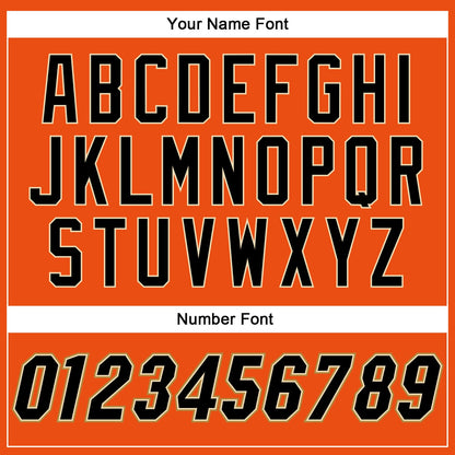 Custom Orange Black-Old Gold Authentic Baseball Jersey - Sky-Custom