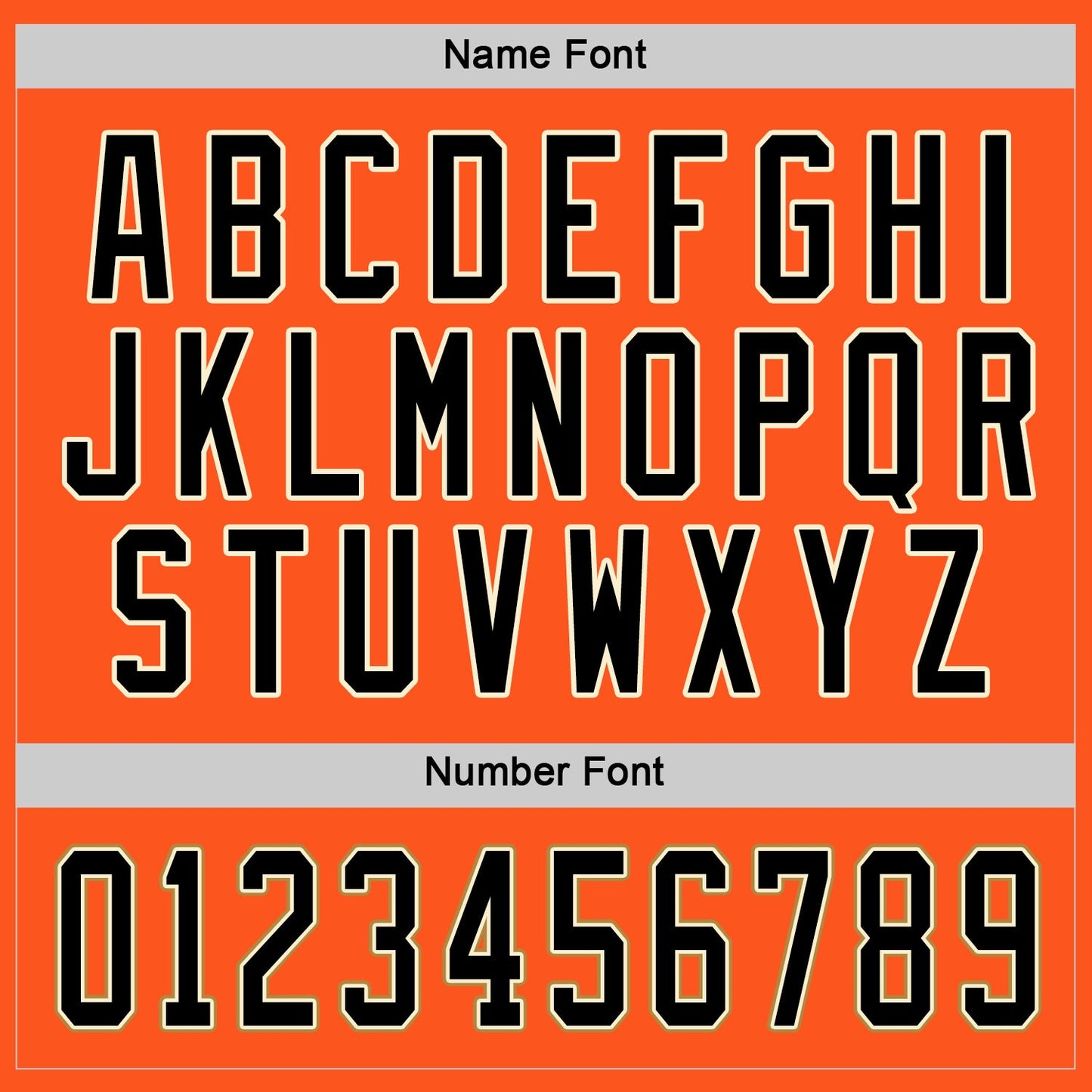 Custom Orange Black-Cream Hockey Jersey - Sky-Custom
