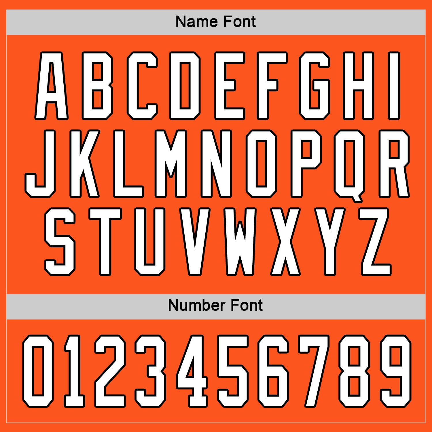 Custom Orange White-Black Hockey Jersey - Sky-Custom