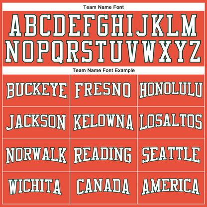 Custom Orange White-Green Authentic Throwback Basketball Jersey - Sky-Custom