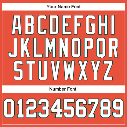 Custom Orange White-Green Authentic Throwback Basketball Jersey - Sky-Custom