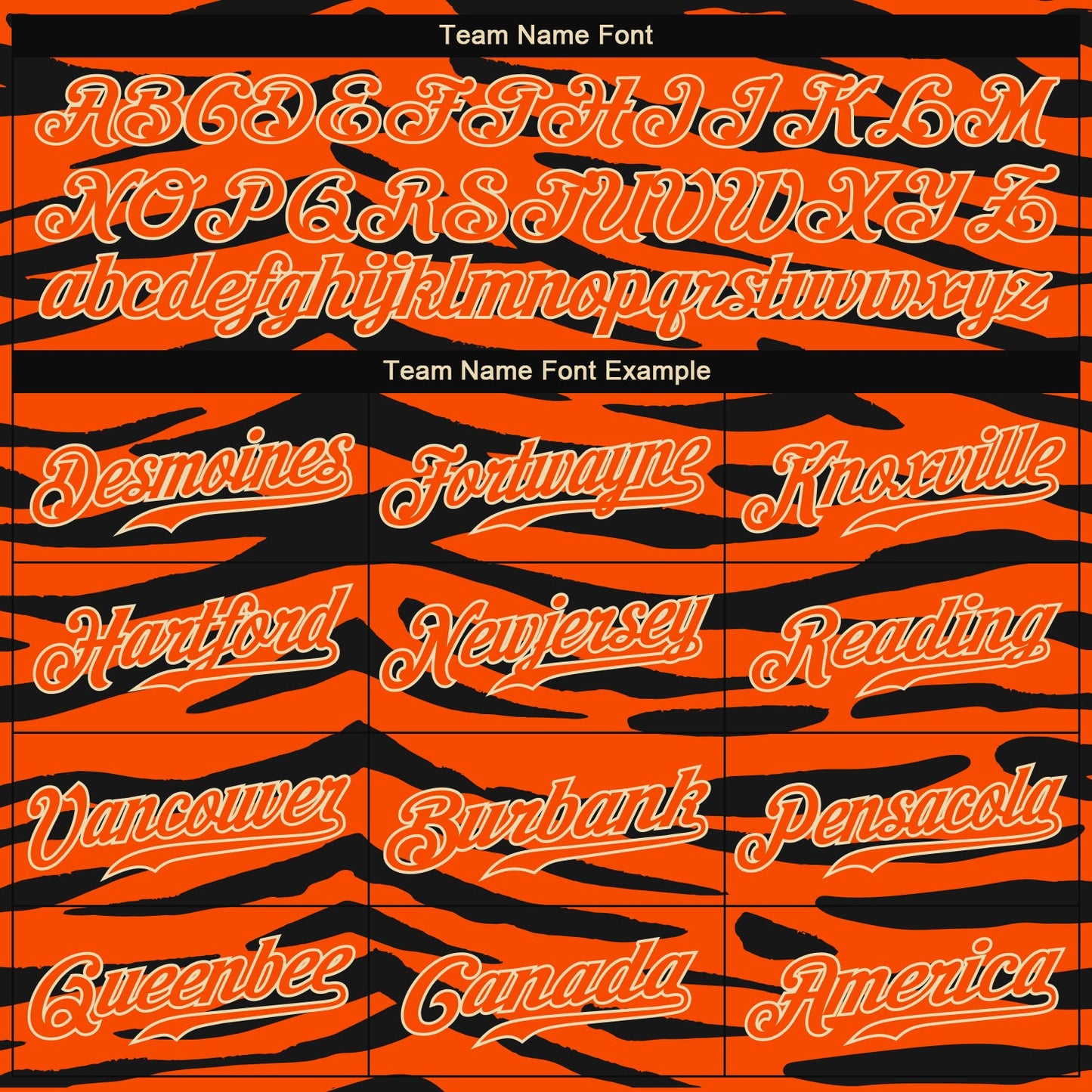 Custom Orange Orange-Black 3D Pattern Design Tiger Authentic Baseball Jersey - Sky-Custom