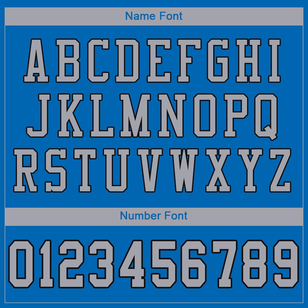 Custom Panther Blue Light Gray-Black Mesh Authentic Football Jersey - Sky-Custom