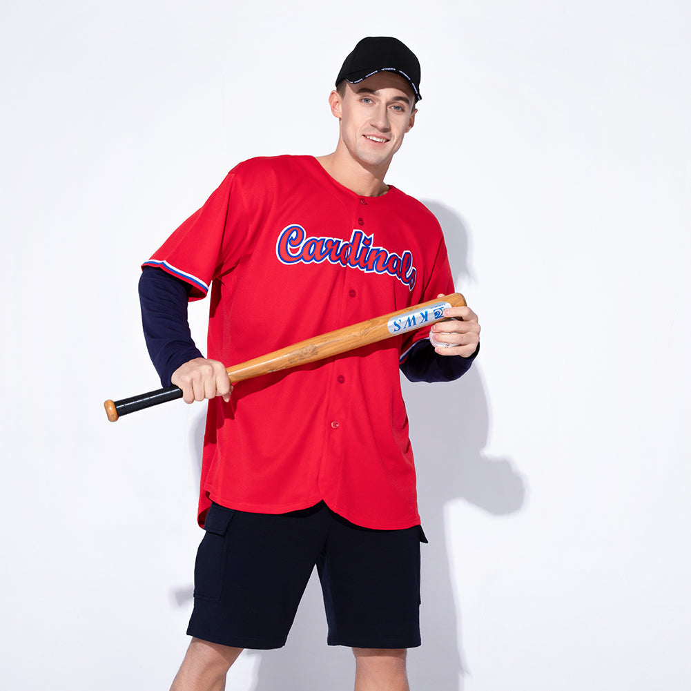 Custom Red White-Royal Baseball Jersey - Sky-Custom