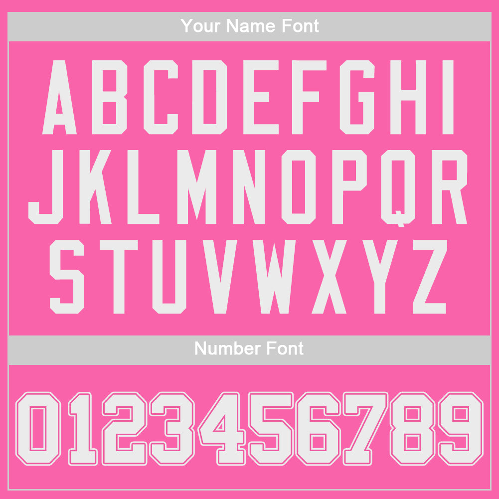 Custom Pink White Authentic Baseball Jersey - Sky-Custom