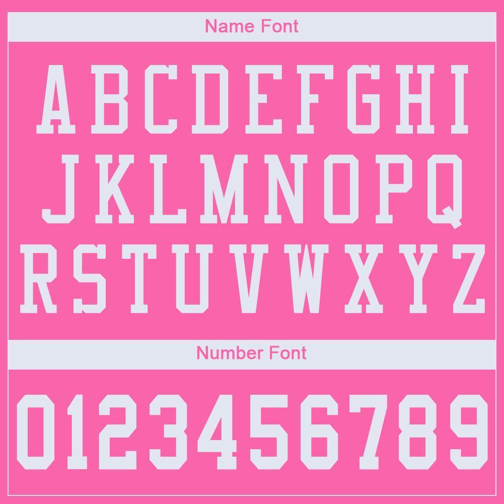 Custom Pink White Mesh Authentic Football Jersey - Sky-Custom