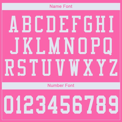 Custom Pink White Mesh Authentic Football Jersey - Sky-Custom