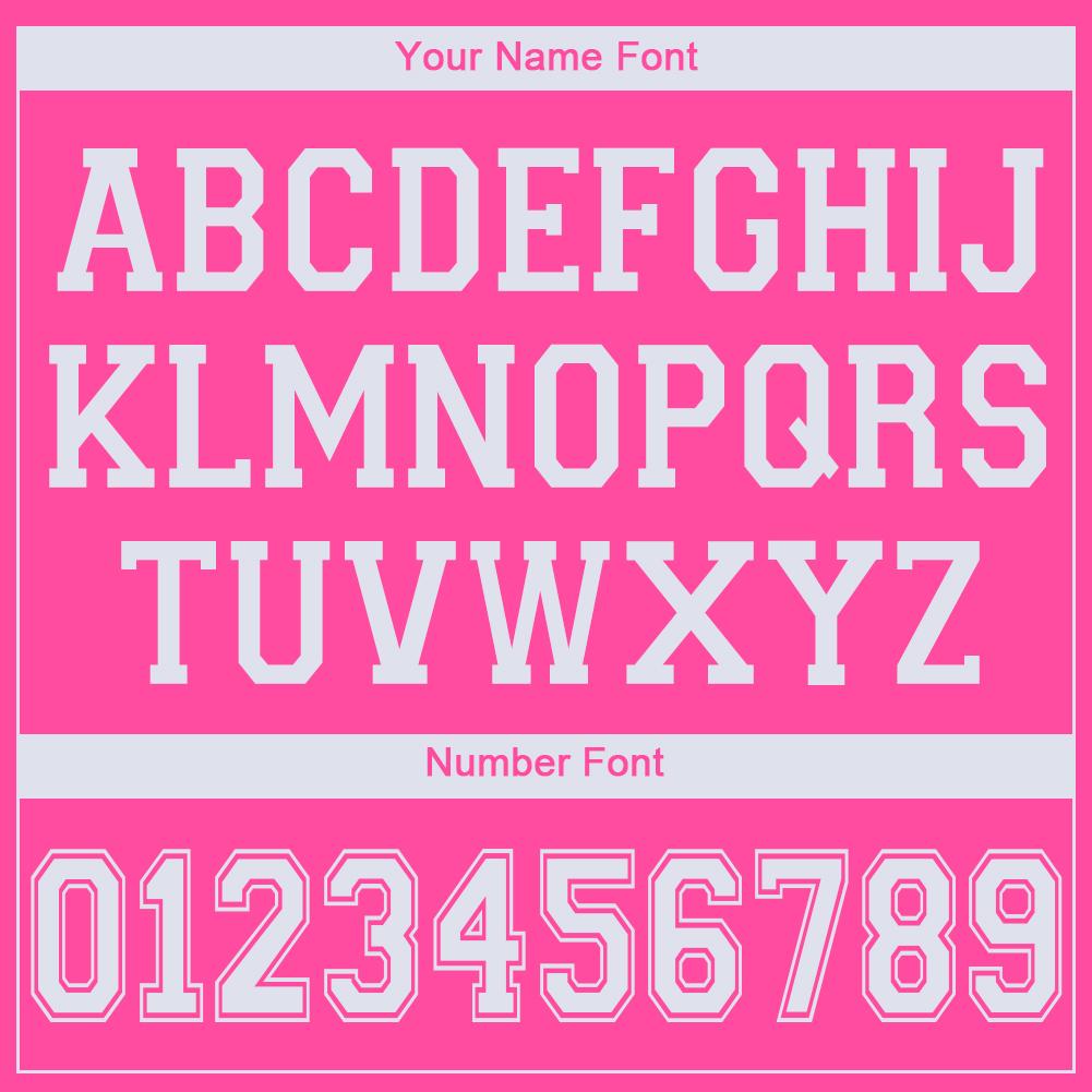 Custom Pink White V-Neck Basketball Jersey - Sky-Custom