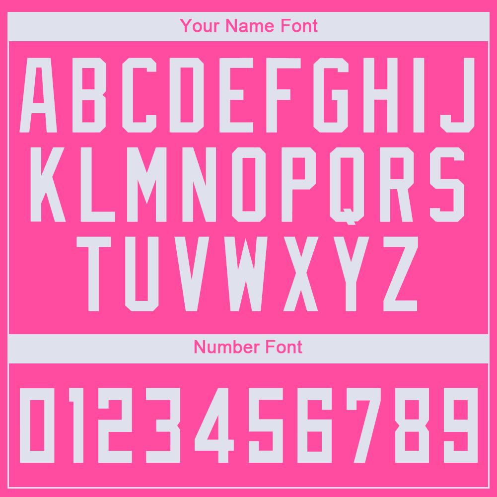 Custom Pink White Round Neck Basketball Jersey - Sky-Custom