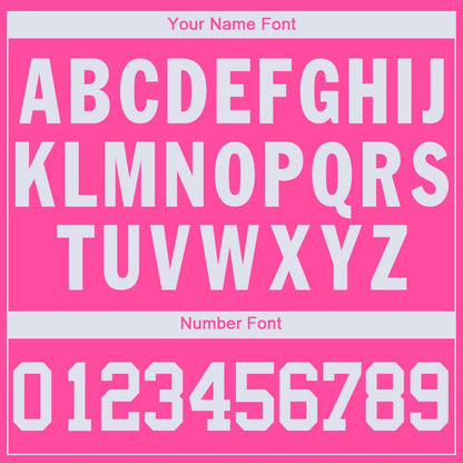 Custom Pink White V-Neck Basketball Jersey - Sky-Custom