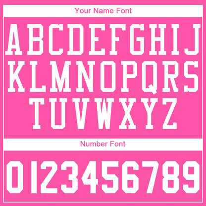 Custom Pink White Round Neck Suit Basketball Jersey - Sky-Custom