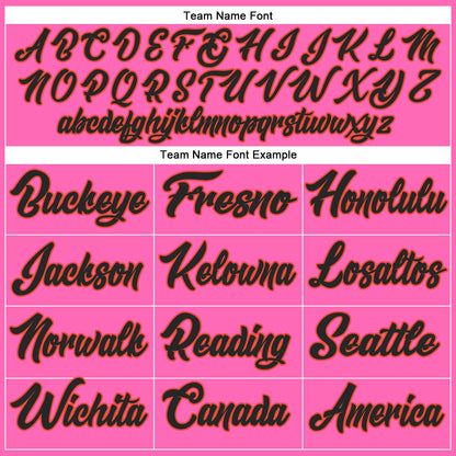 Custom Pink Black-Orange Authentic Throwback Basketball Jersey - Sky-Custom