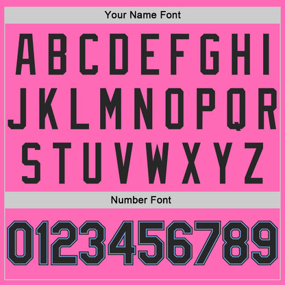 Custom Pink Black-Light Blue Authentic Throwback Basketball Jersey - Sky-Custom