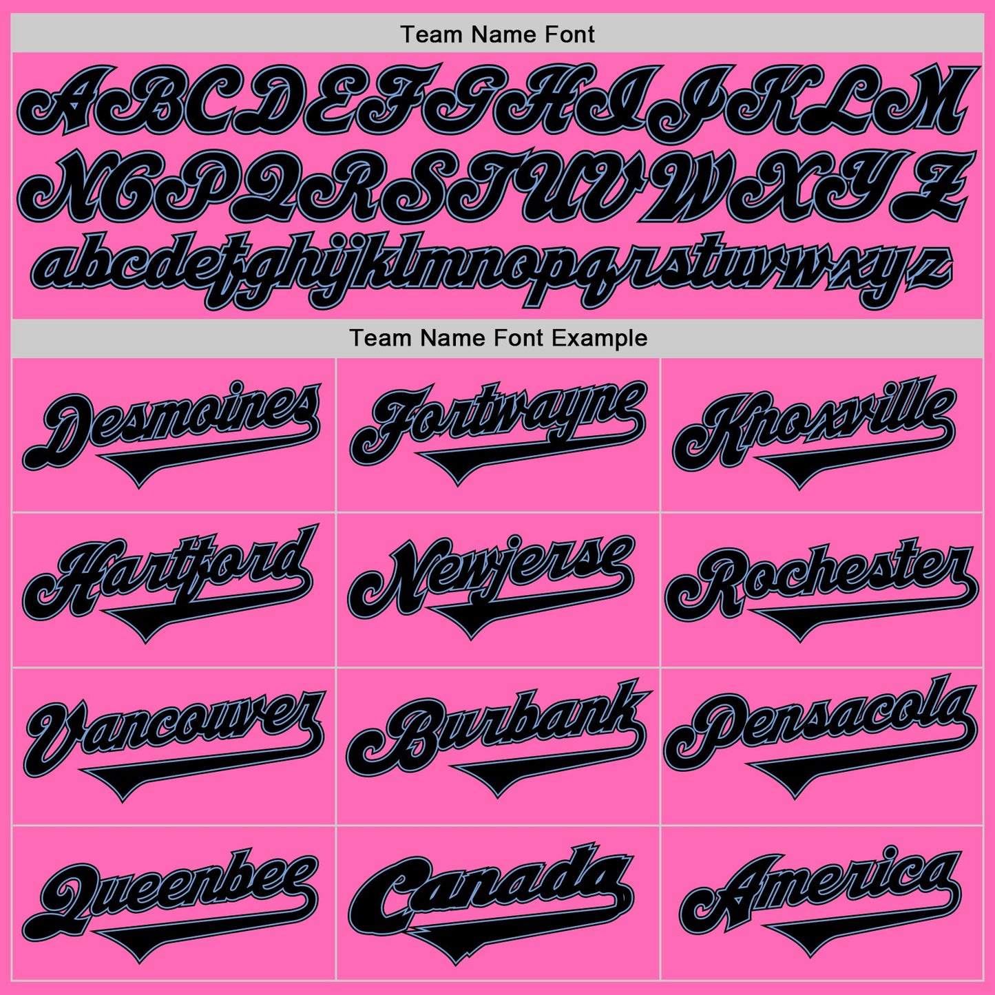 Custom Pink Black-Light Blue Authentic Baseball Jersey - Sky-Custom
