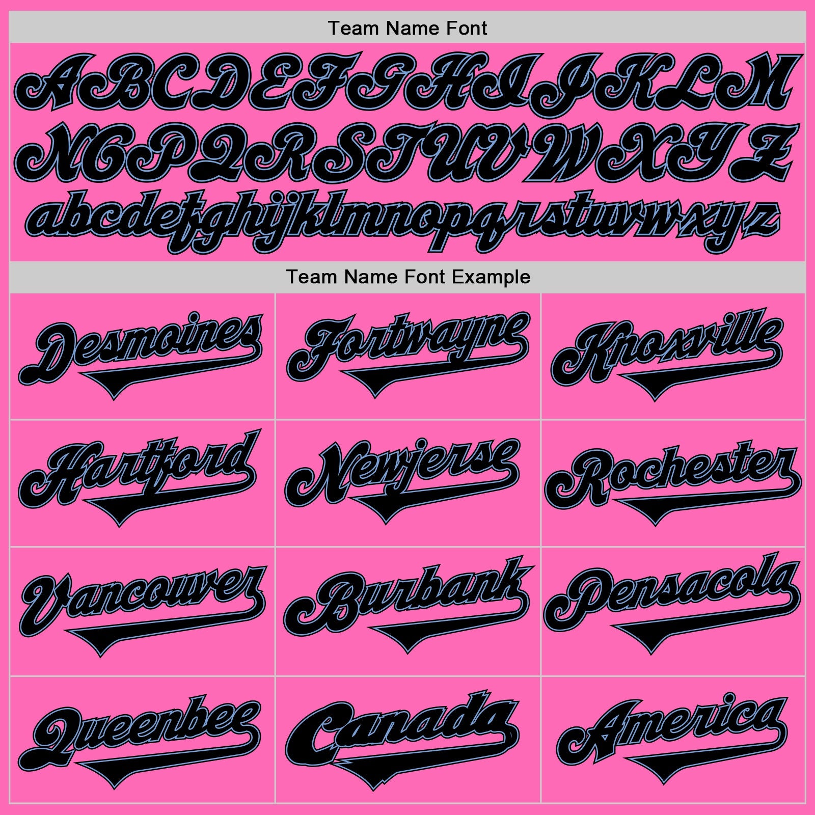 Custom Pink Black-Light Blue Authentic Baseball Jersey - Sky-Custom