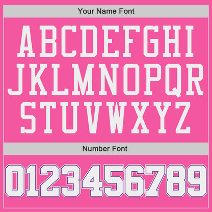 Custom Pink White-Purple Authentic Baseball Jersey - Sky-Custom