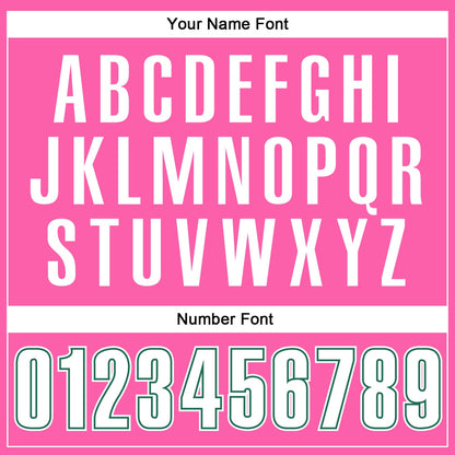 Custom Pink White Pinstripe White-Kelly Green Authentic Basketball Jersey - Sky-Custom