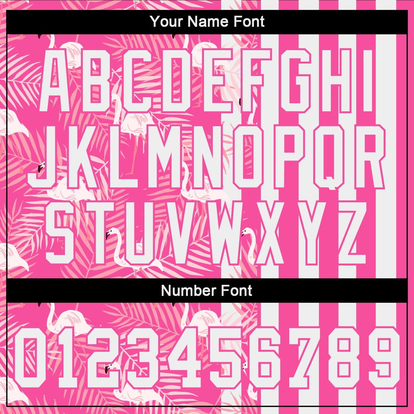 Custom Pink White 3D Pattern Design Tropical Palm Leaves And Famingo Authentic Baseball Jersey - Sky-Custom