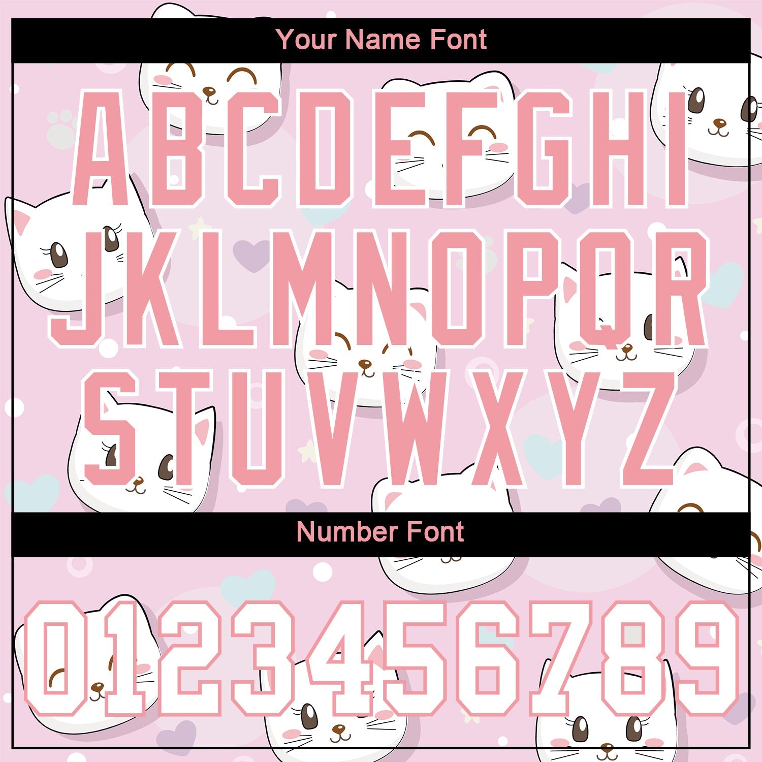 Custom Light Pink White-Light Pink 3D Pattern Design Cats Authentic Baseball Jersey - Sky-Custom