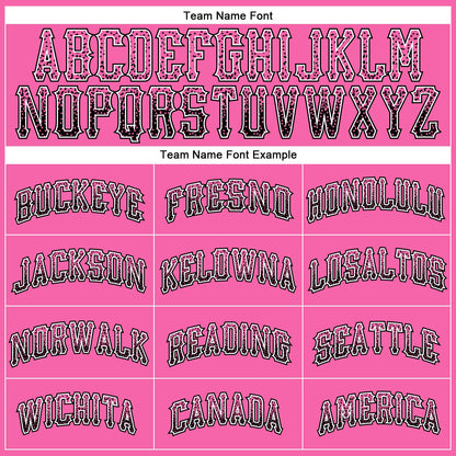 Custom Pink Black-White Authentic Drift Fashion Baseball Jersey - Sky-Custom