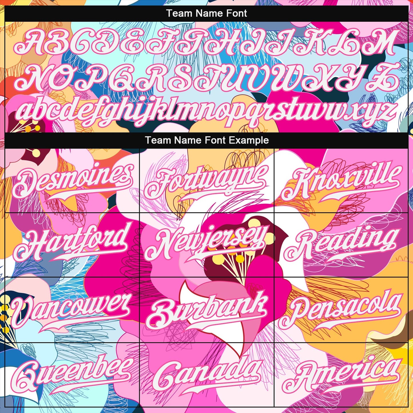 Custom Pink White-Pink 3D Pattern Design Flowers Authentic Baseball Jersey - Sky-Custom