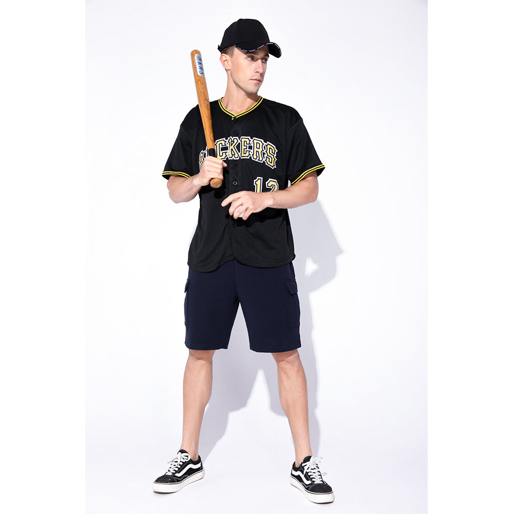Custom Black Gold-White Baseball Jersey - Sky-Custom