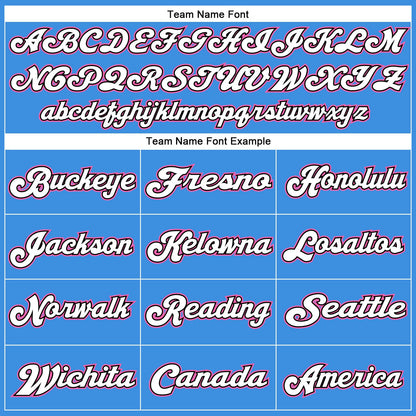 Custom Powder Blue Pink-Black Mesh Authentic Throwback Football Jersey - Sky-Custom