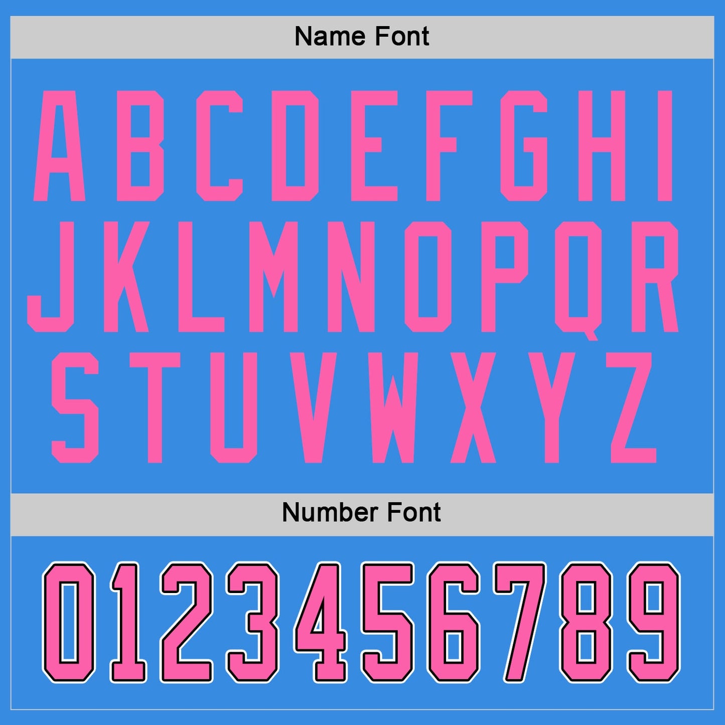 Custom Powder Blue Pink-Black Hockey Jersey - Sky-Custom